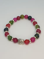 Bracelet fantaisie multicolore avec un bouddha - La Porte Des Secrets