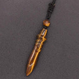 Egyptian pendulum stone necklace